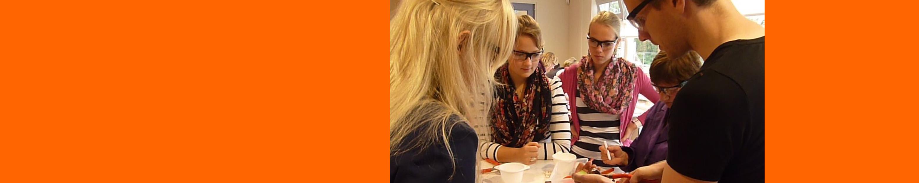 Creatieve teambuilding, mensen in actie